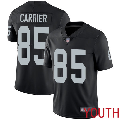Oakland Raiders Limited Black Youth Derek Carrier Home Jersey NFL Football #85 Vapor Untouchable Jersey->women nfl jersey->Women Jersey
